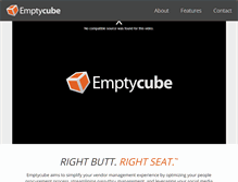 Tablet Screenshot of emptycube.com